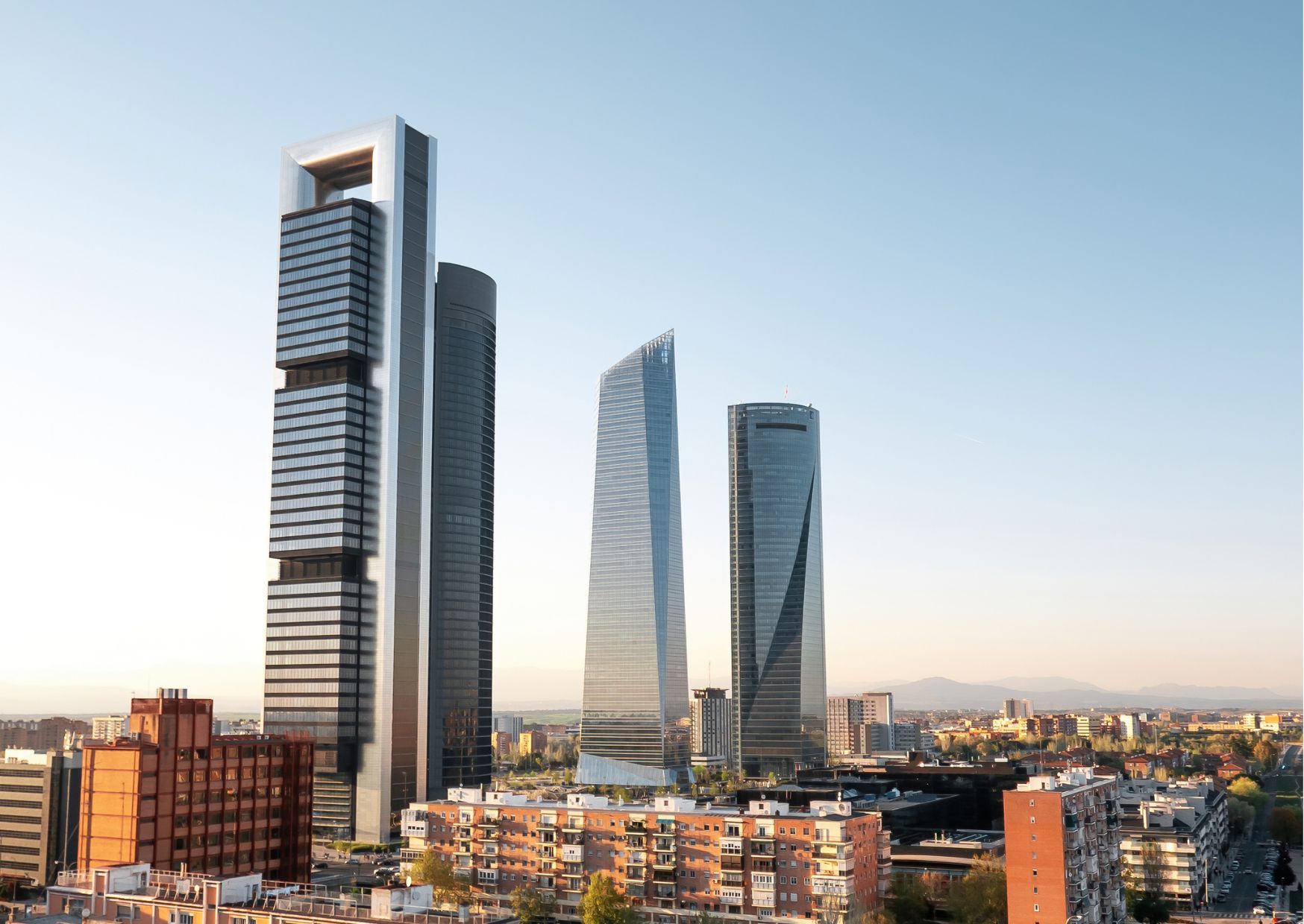Landscape of the business center of Madrid